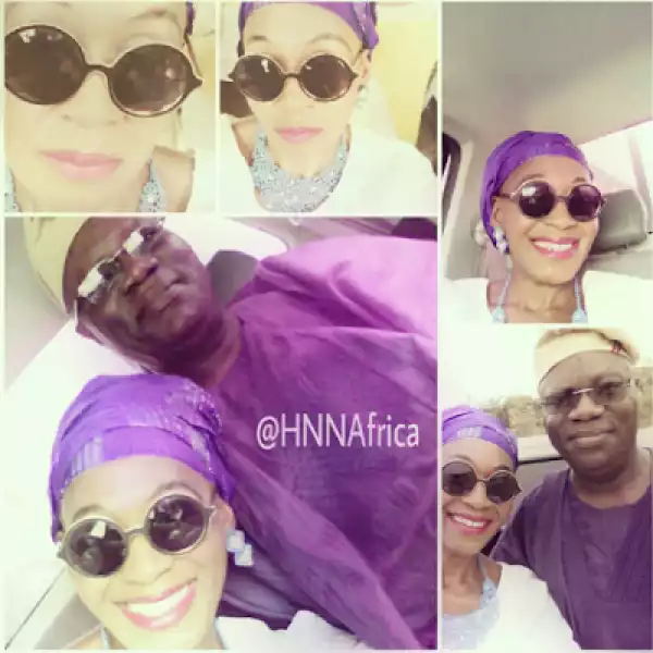 Kemi Olunloyo And Her Baby Daddy, Mr. Taiwo, Pictured Together In Ibadan